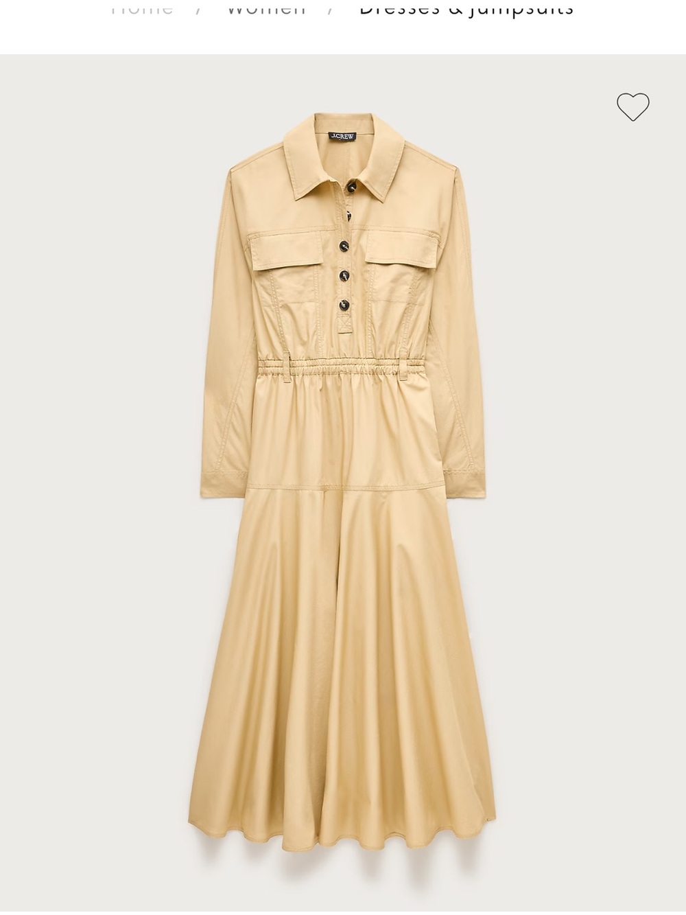 J Crew Trench Shirt Dress (NWT)
